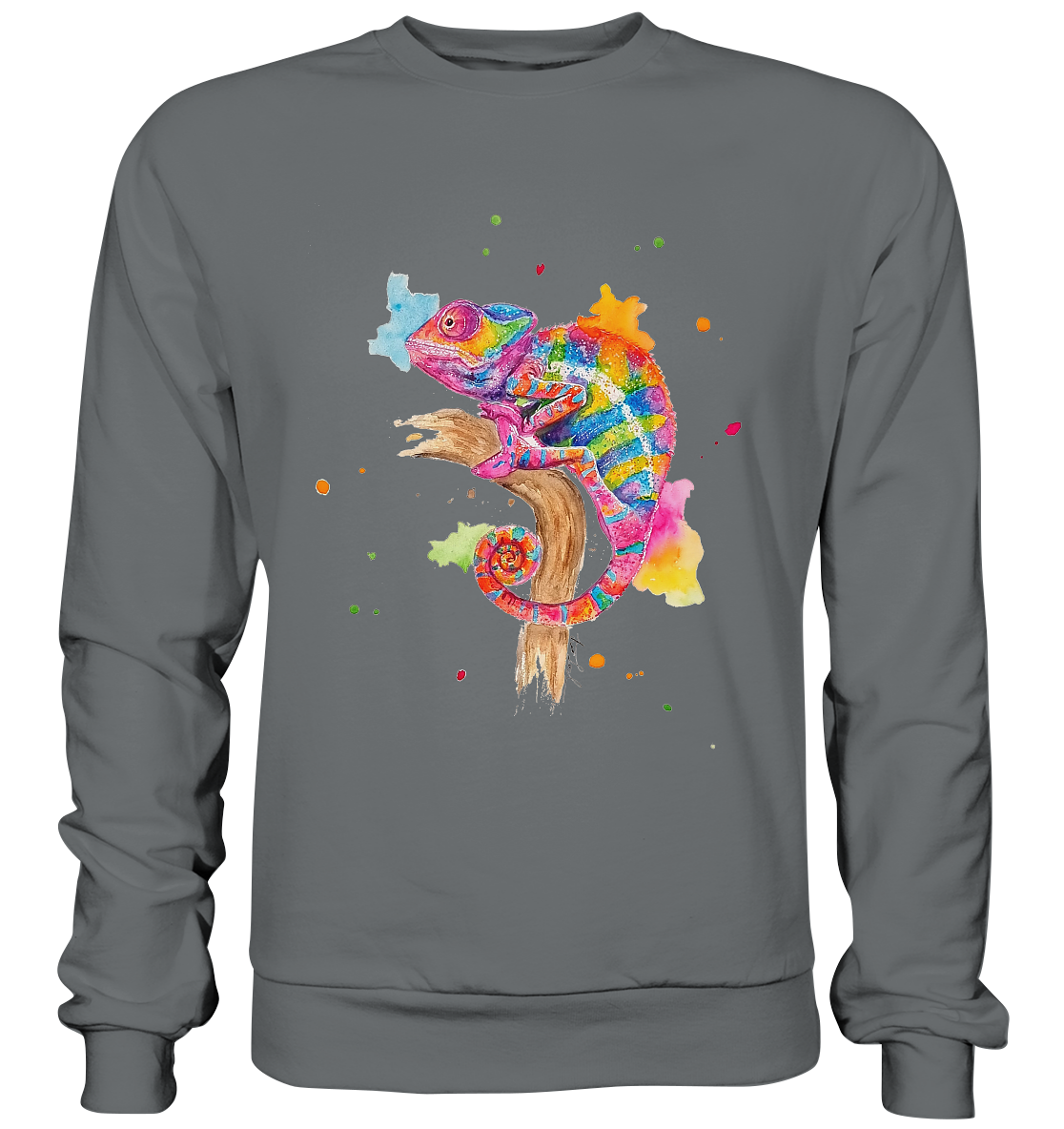 Buntes Chamäleon - Basic Sweatshirt