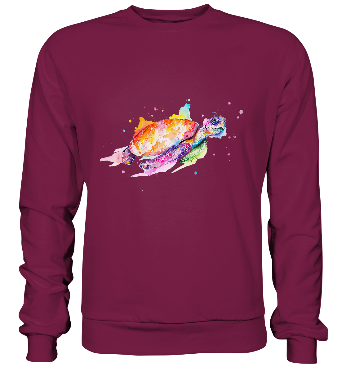 Bunte Meeresschildkröte - Basic Sweatshirt