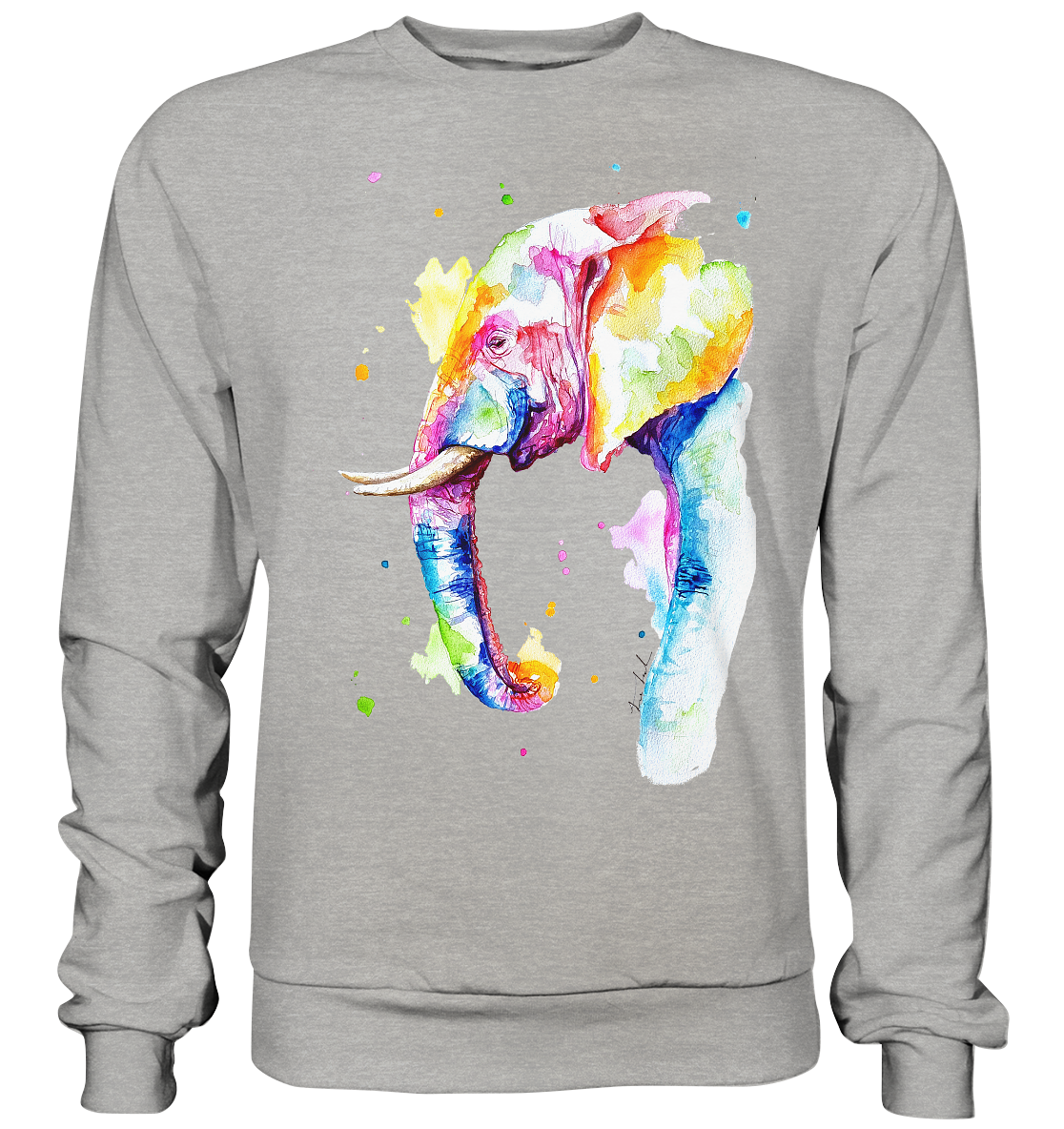 Bunter Elefant - Basic Sweatshirt