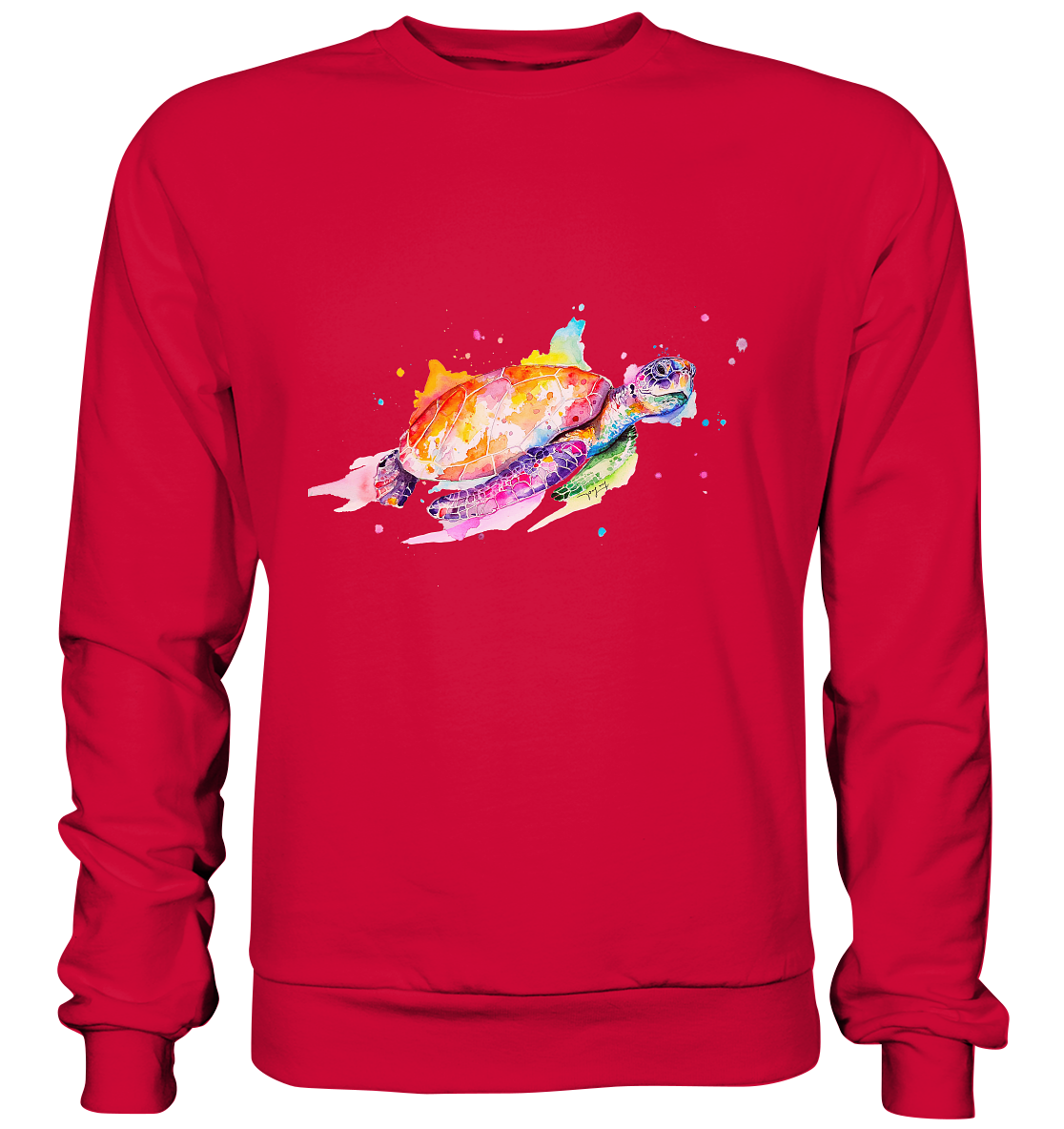 Bunte Meeresschildkröte - Basic Sweatshirt