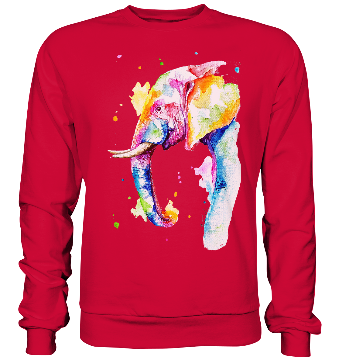 Bunter Elefant - Basic Sweatshirt