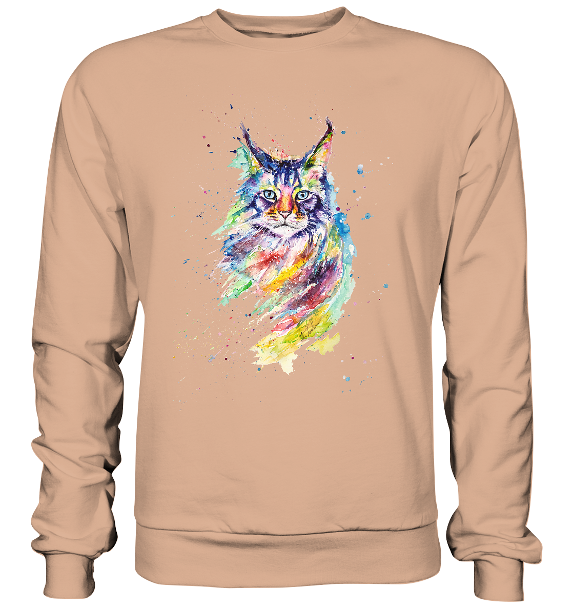 Bunte Katze - Basic Sweatshirt