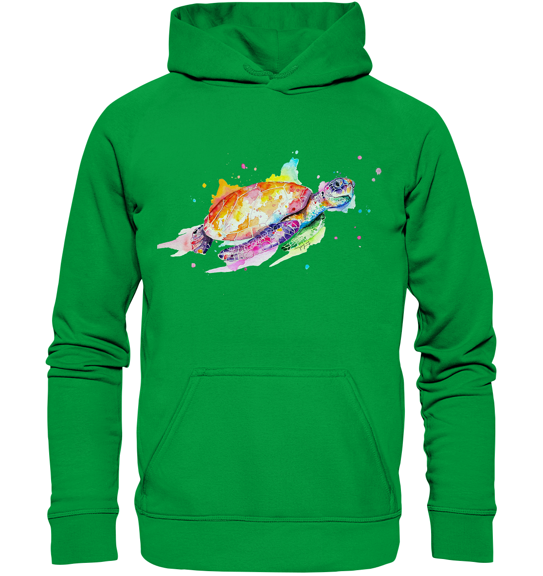 Bunte Meeresschildkröte - Basic Unisex Hoodie