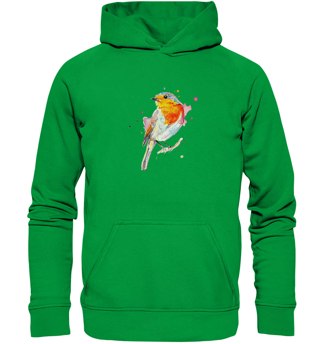 Buntes Rotkehlchen - Basic Unisex Hoodie
