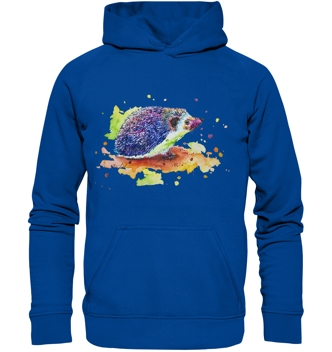 Motiv farbenfroher Igel - Basic Unisex Hoodie
