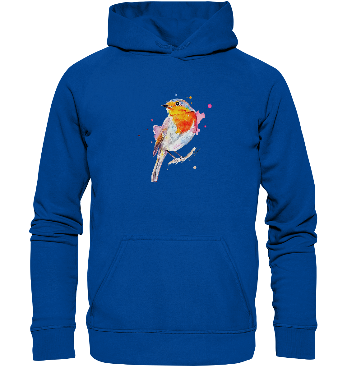 Buntes Rotkehlchen - Basic Unisex Hoodie
