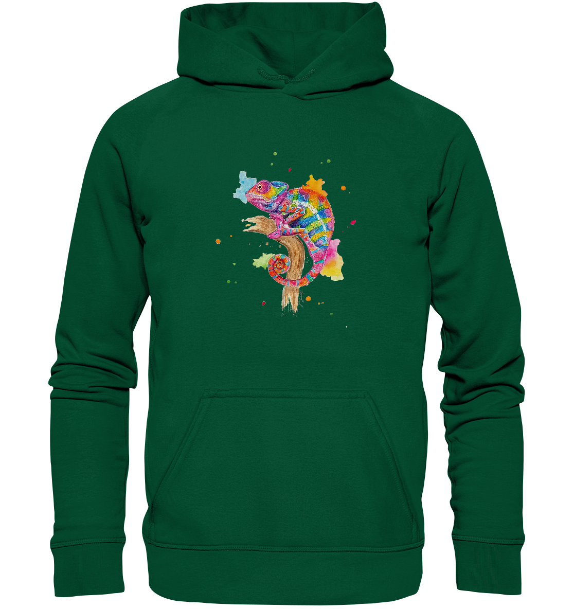 Buntes Chamäleon - Basic Unisex Hoodie
