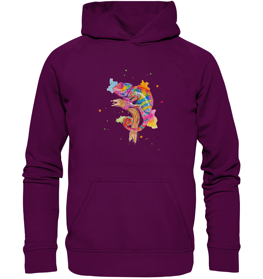 Buntes Chamäleon - Basic Unisex Hoodie