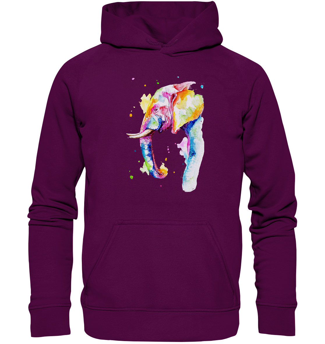 Bunter Elefant - Basic Unisex Hoodie