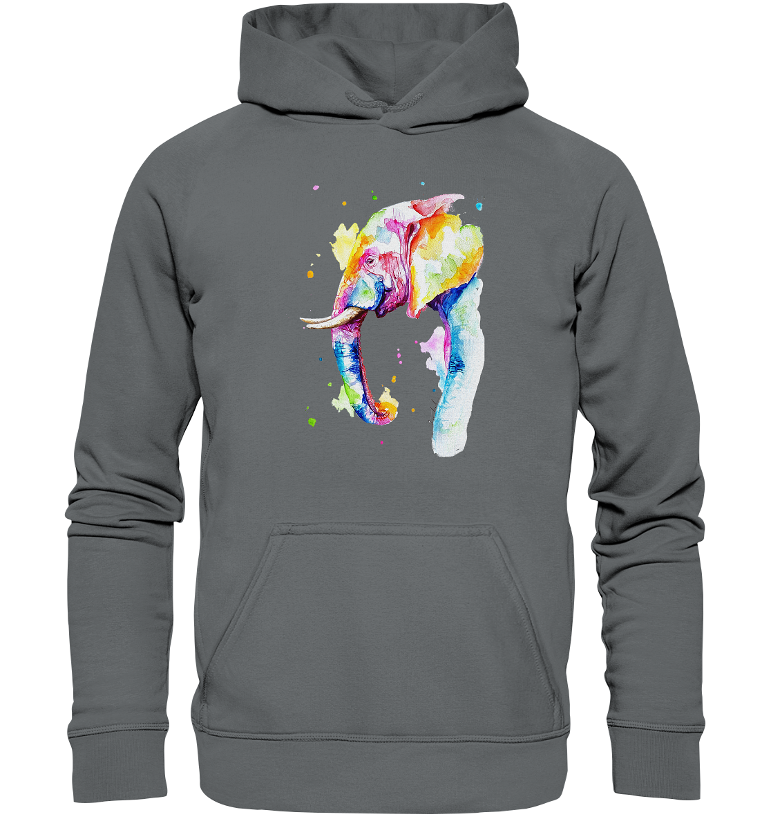 Bunter Elefant - Basic Unisex Hoodie