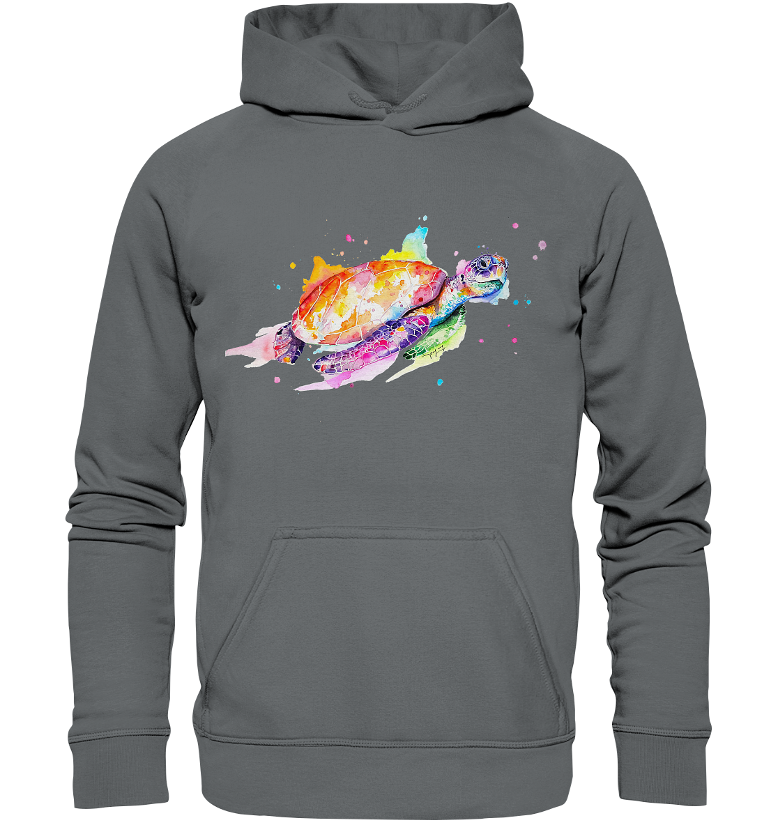 Bunte Meeresschildkröte - Basic Unisex Hoodie