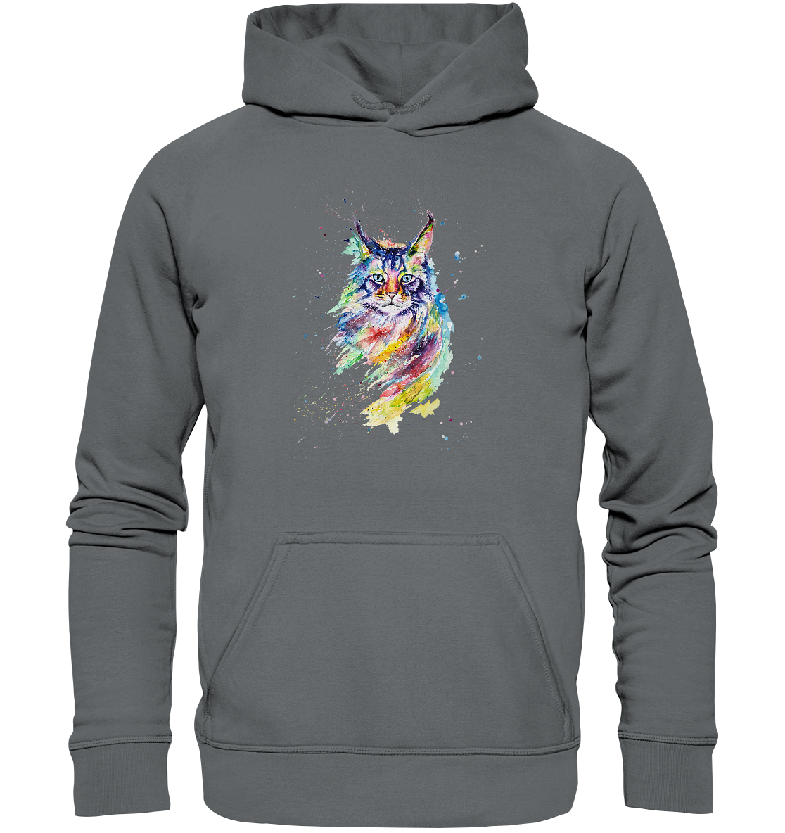 Bunte Katze - Basic Unisex Hoodie