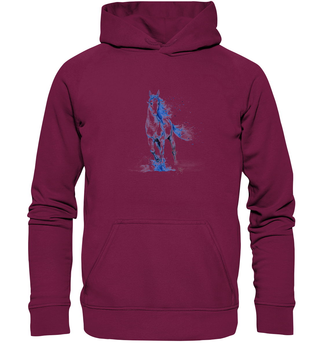 Blaues Einhorn - Basic Unisex Hoodie