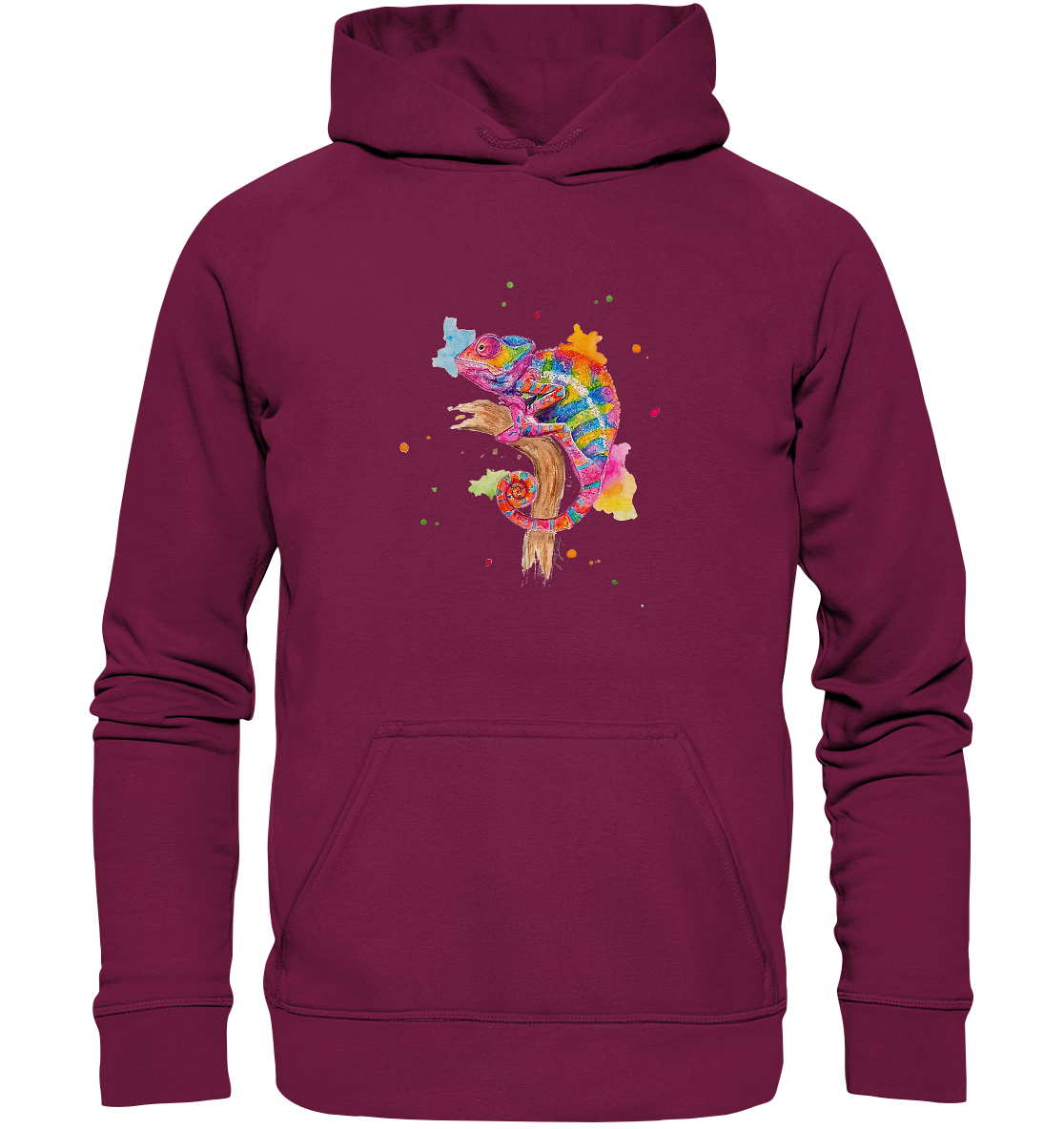Buntes Chamäleon - Basic Unisex Hoodie