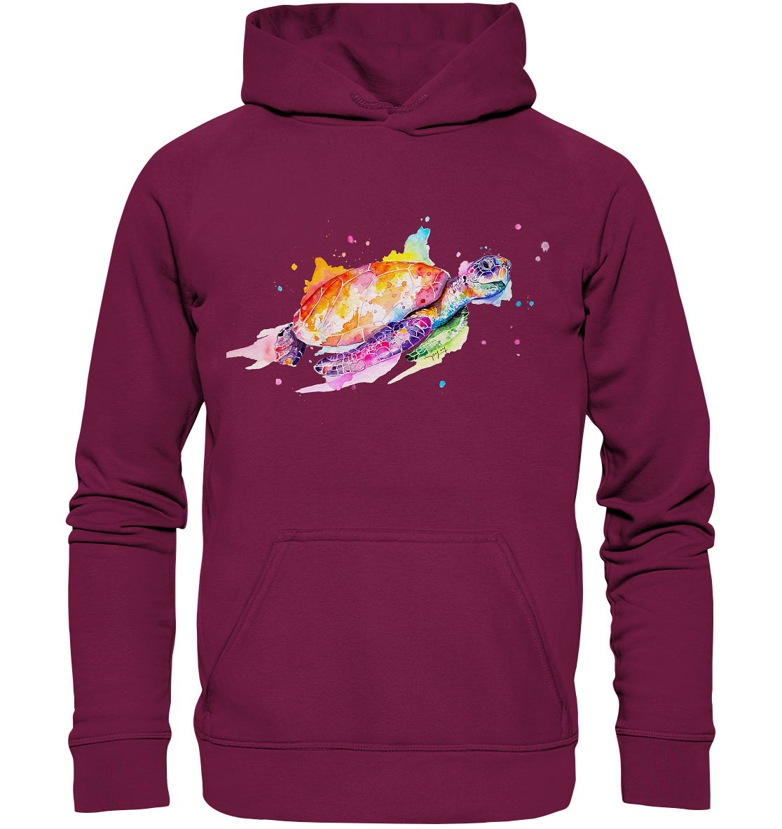 Bunte Meeresschildkröte - Basic Unisex Hoodie
