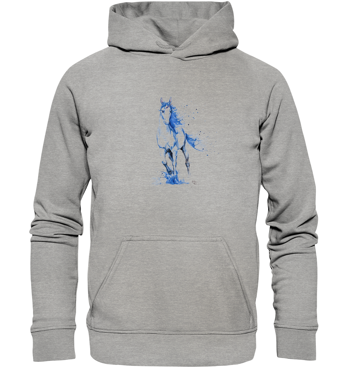 Blaues Einhorn - Basic Unisex Hoodie