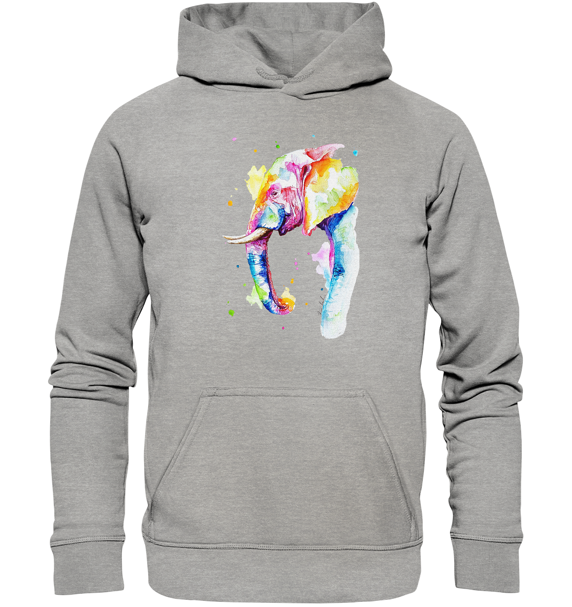 Bunter Elefant - Basic Unisex Hoodie