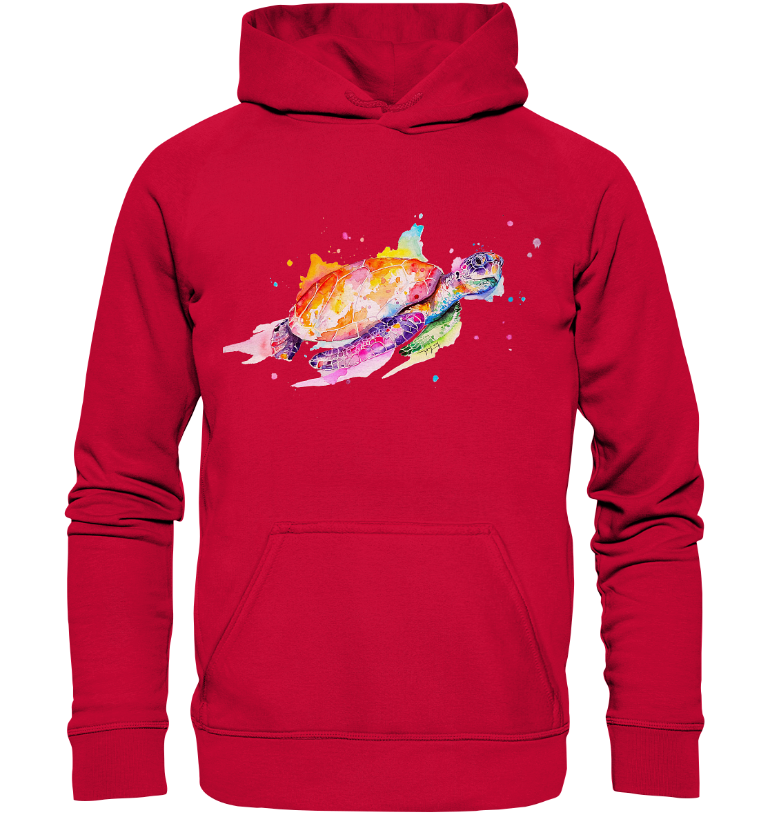 Bunte Meeresschildkröte - Basic Unisex Hoodie