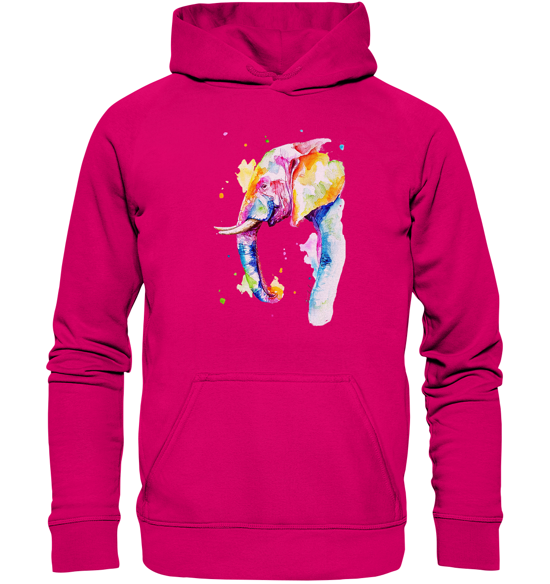 Bunter Elefant - Basic Unisex Hoodie