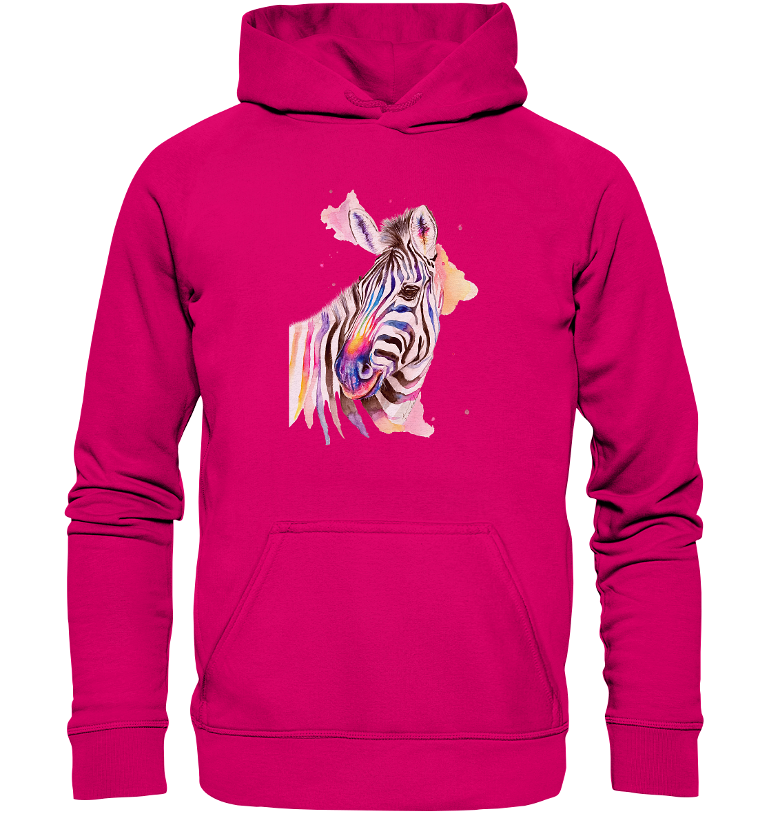 Buntes Zebra - Basic Unisex Hoodie
