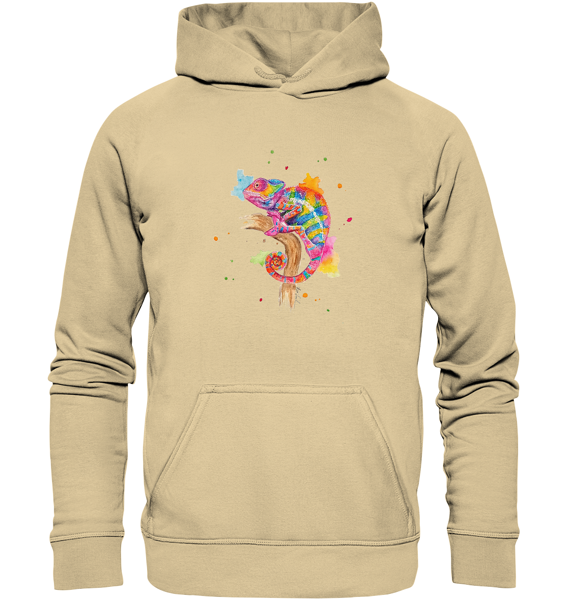 Buntes Chamäleon - Basic Unisex Hoodie
