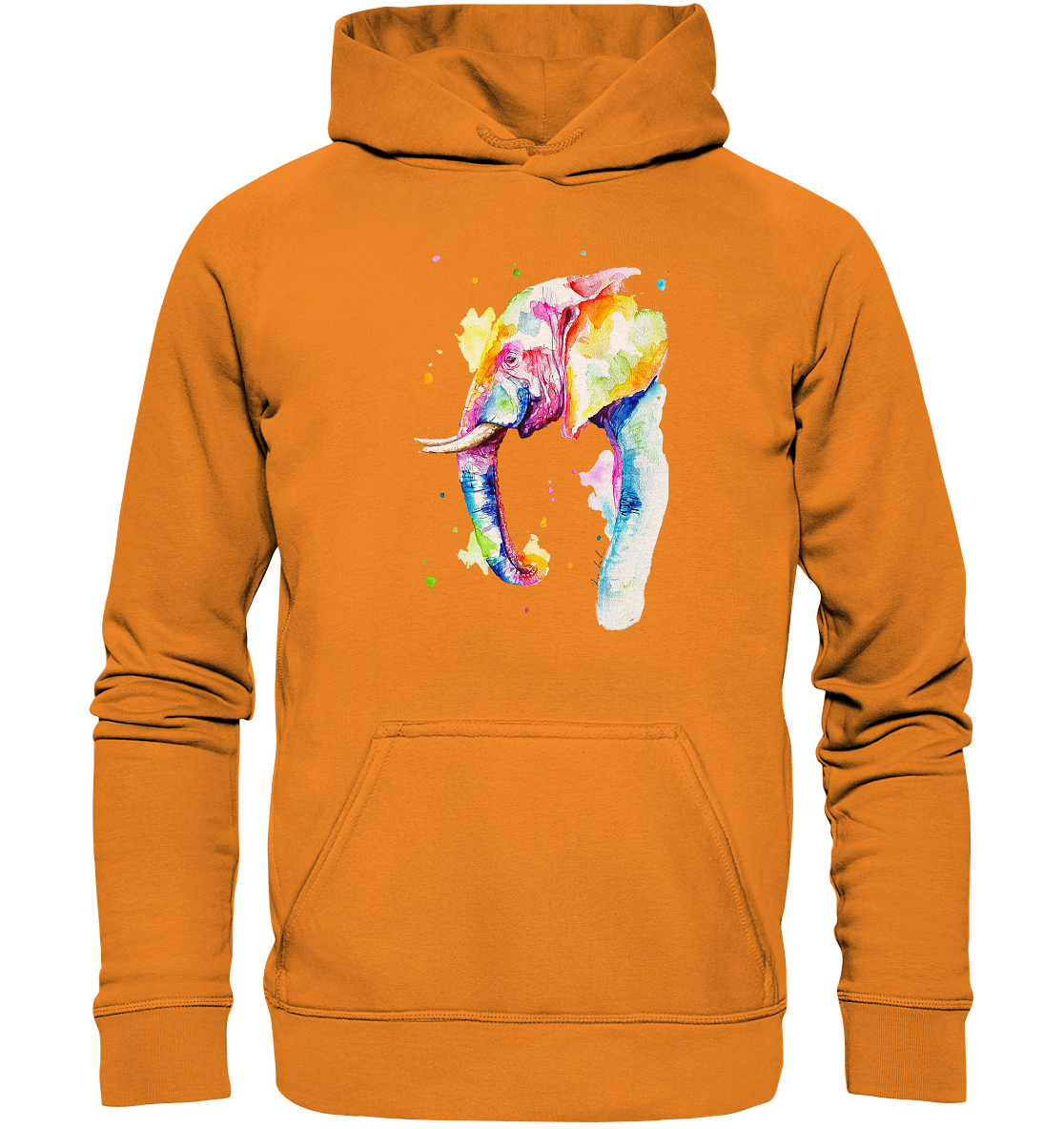 Bunter Elefant - Basic Unisex Hoodie