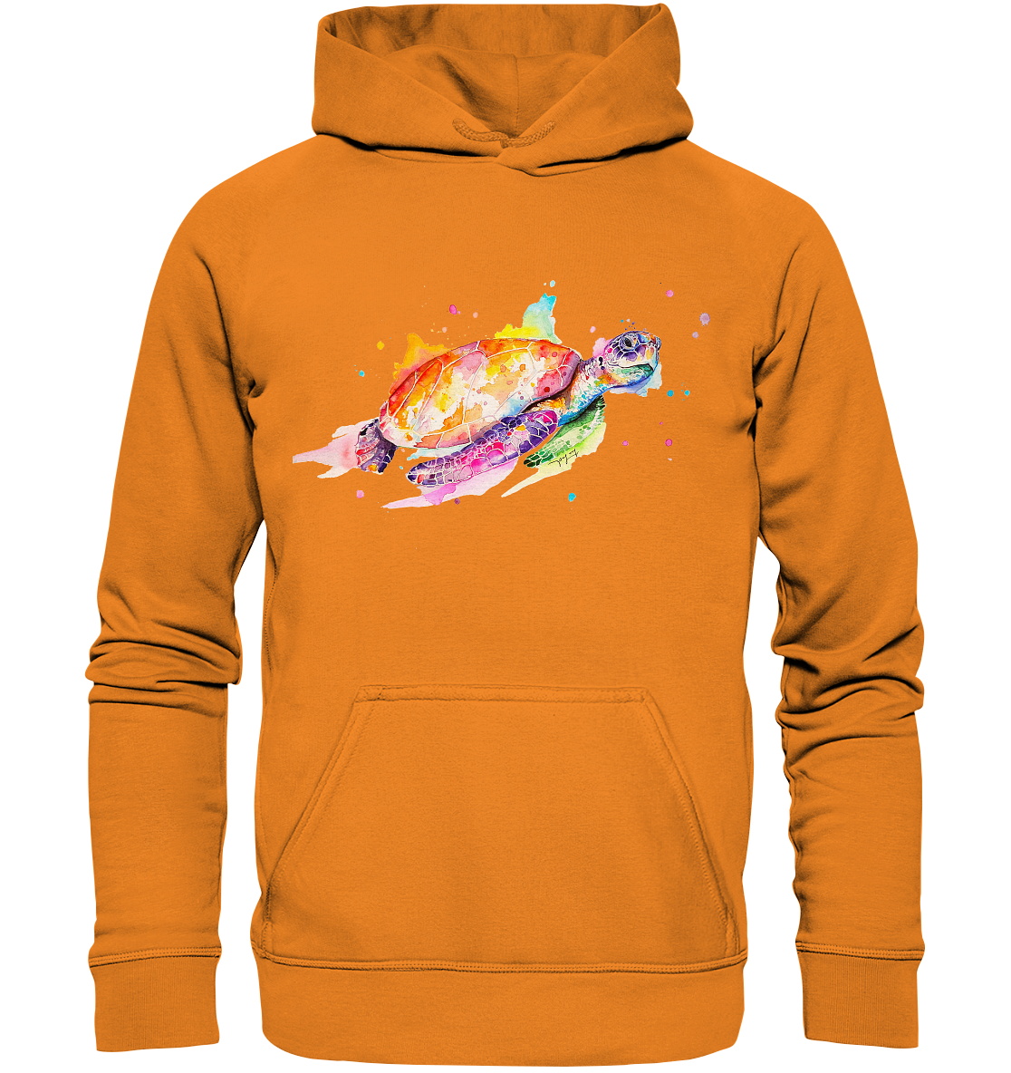 Bunte Meeresschildkröte - Basic Unisex Hoodie