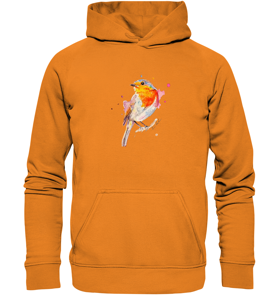 Buntes Rotkehlchen - Basic Unisex Hoodie