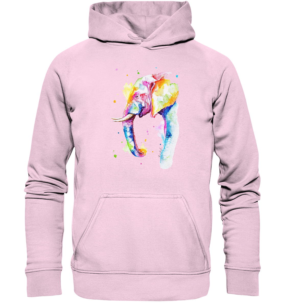 Bunter Elefant - Basic Unisex Hoodie