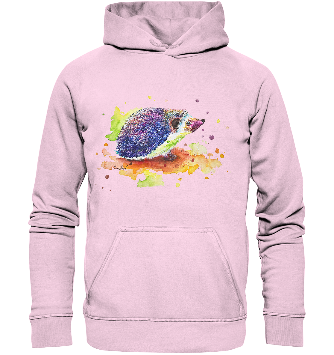 Motiv farbenfroher Igel - Basic Unisex Hoodie