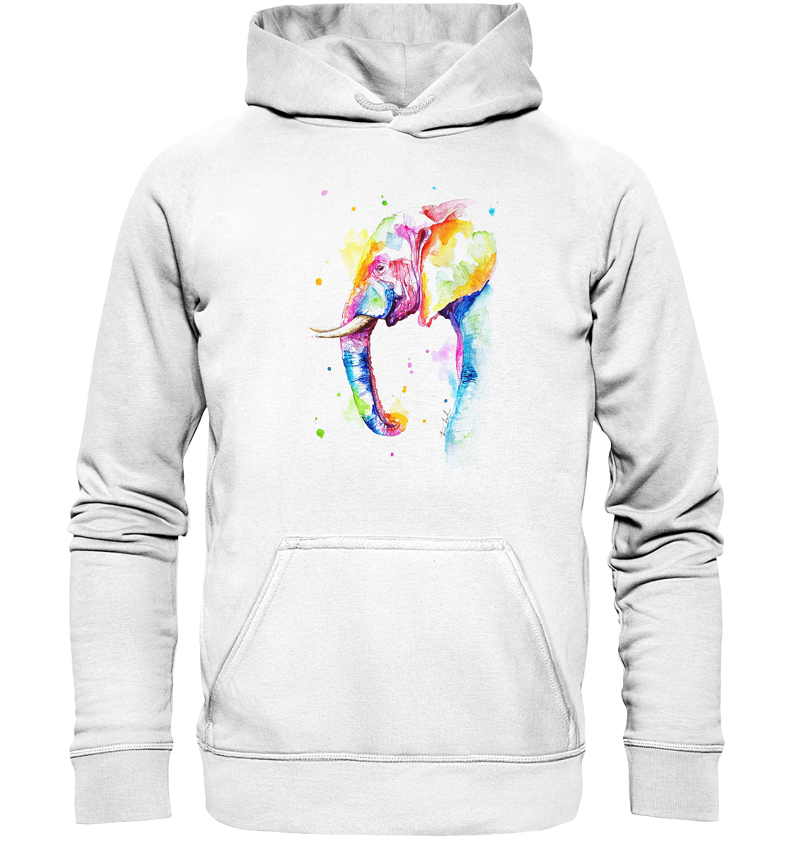 Bunter Elefant - Basic Unisex Hoodie