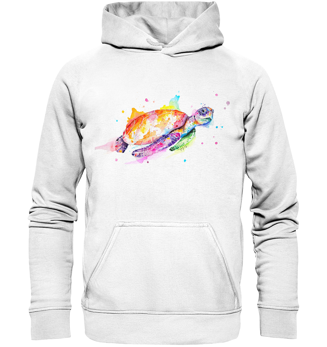Bunte Meeresschildkröte - Basic Unisex Hoodie