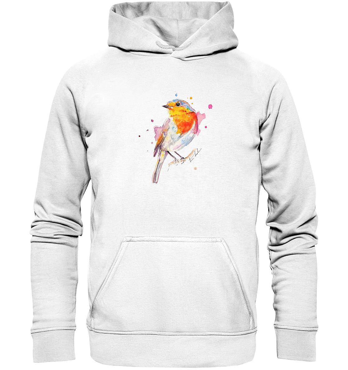 Buntes Rotkehlchen - Basic Unisex Hoodie