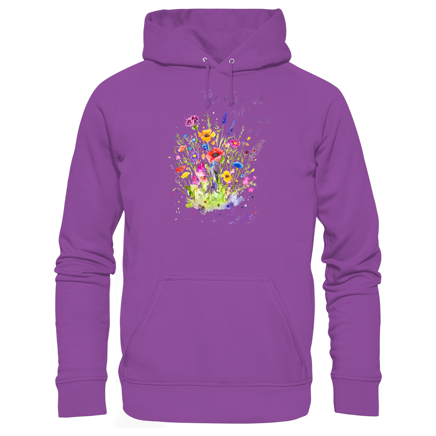 Muttertagsgeschenk - Blumen mit Spruch - Basic Unisex Hoodie