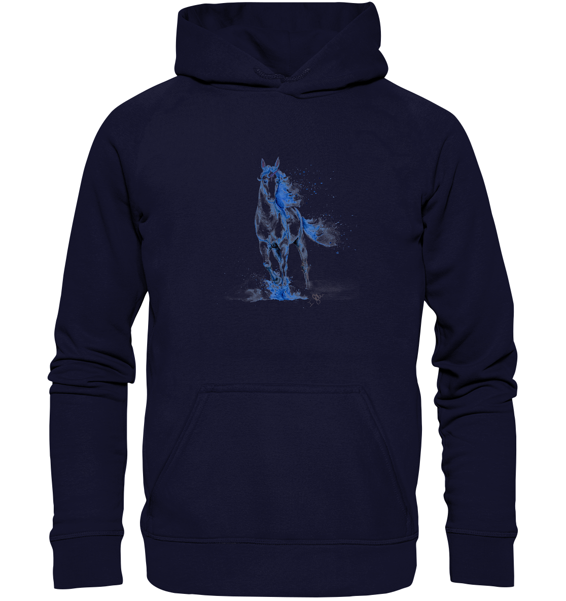 Blaues Einhorn - Basic Unisex Hoodie XL