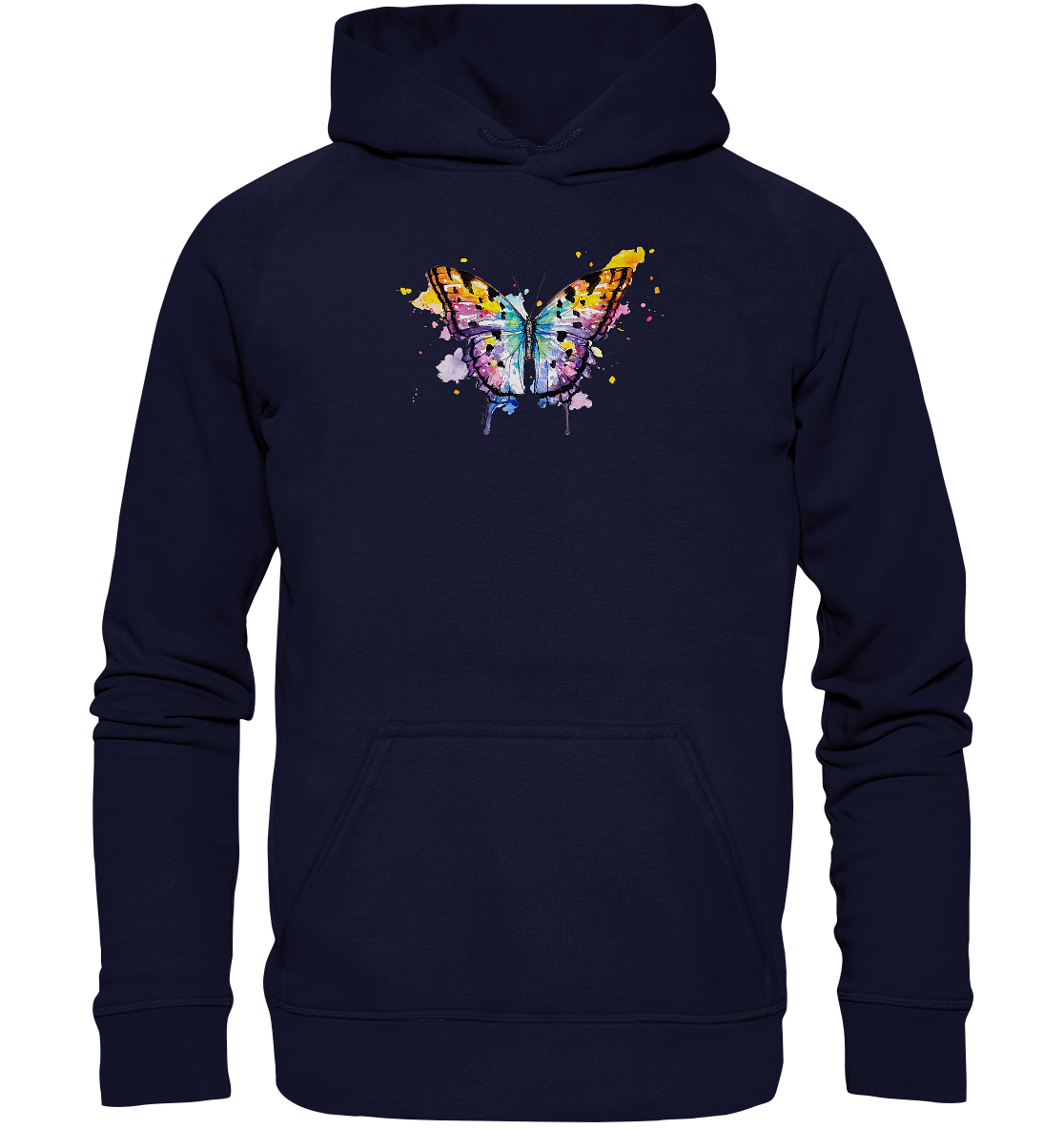 Bunter Schmetterling - Basic Unisex Hoodie XL