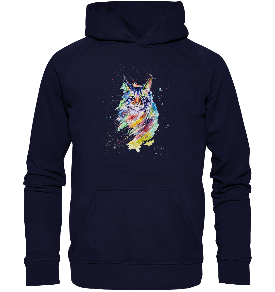 Bunte Katze - Basic Unisex Hoodie XL