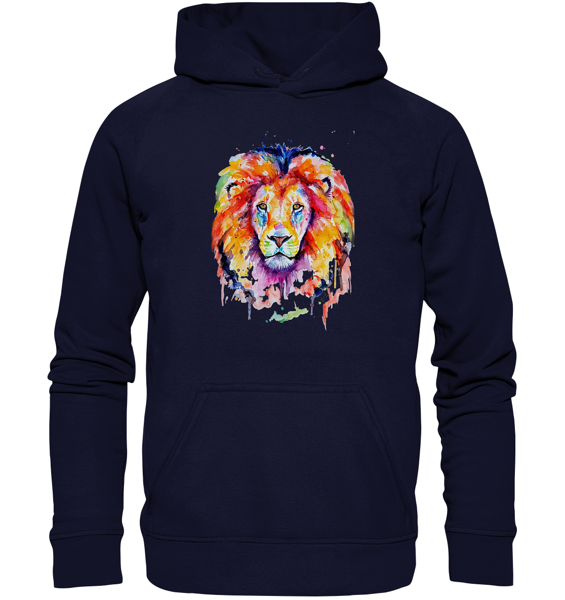 Bunter Löwe - Basic Unisex Hoodie XL