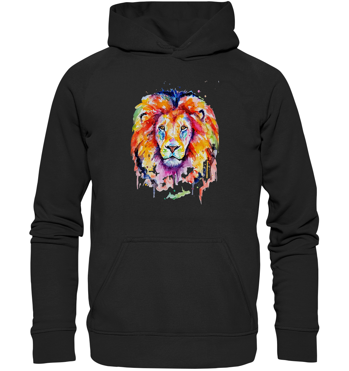 Bunter Löwe - Basic Unisex Hoodie XL