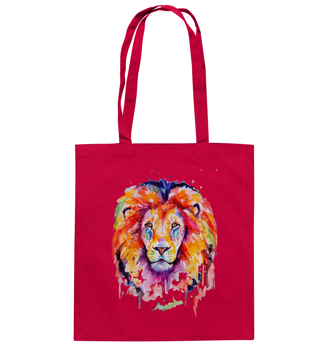 Bunter Löwe - Baumwolltasche