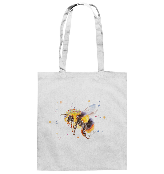 Blumenbiene - Baumwolltasche