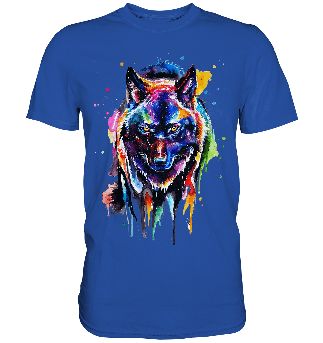 Bunter schwarzer Wolf - Classic Shirt