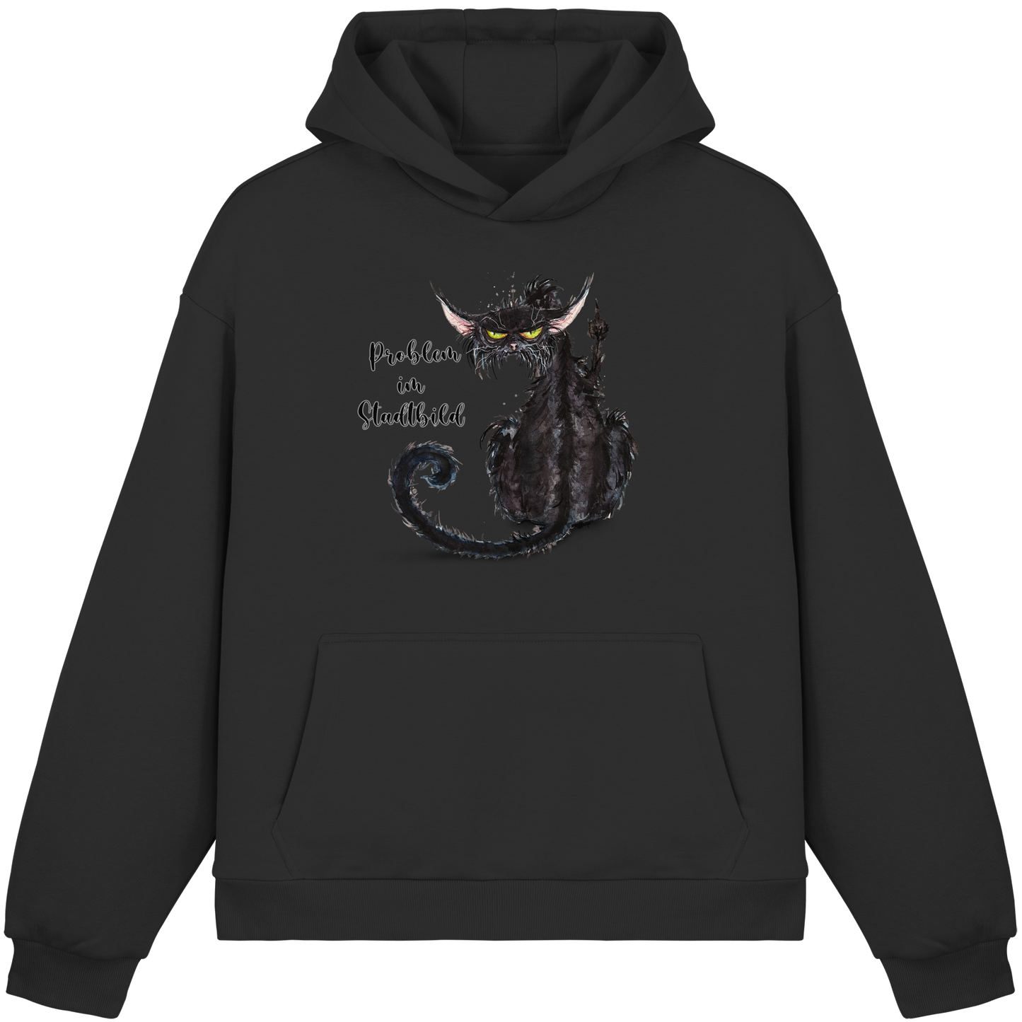F*U-Cat - Problem im Stadtbild - Fluffy Boxcut Hoodie