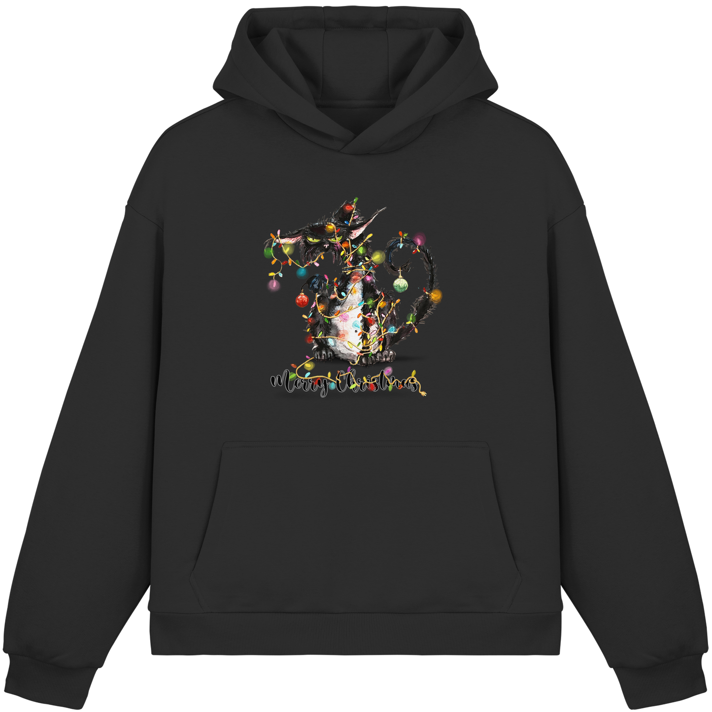 F*U-Cat - Merry Christmas - Fluffy Boxcut Hoodie