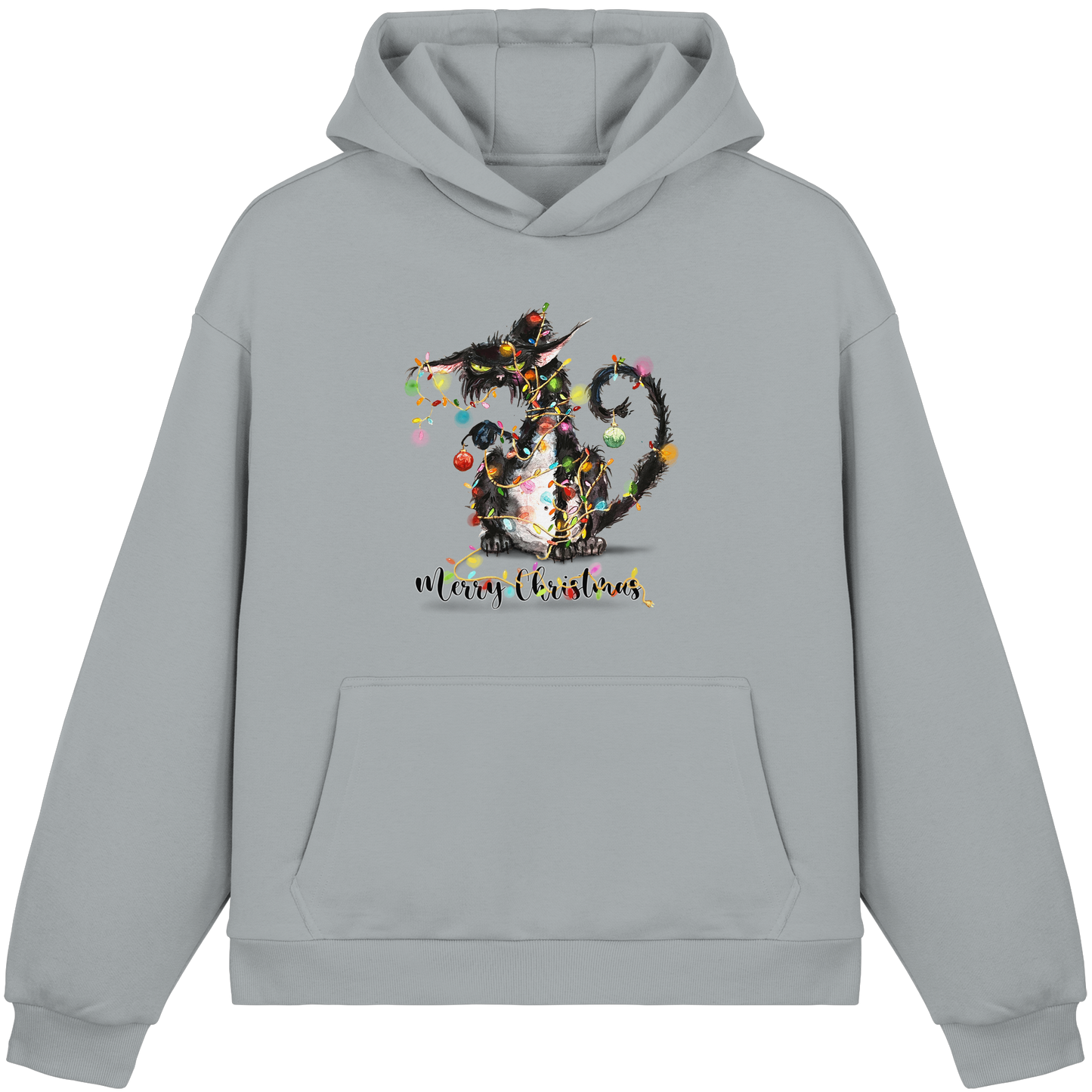 F*U-Cat - Merry Christmas - Fluffy Boxcut Hoodie