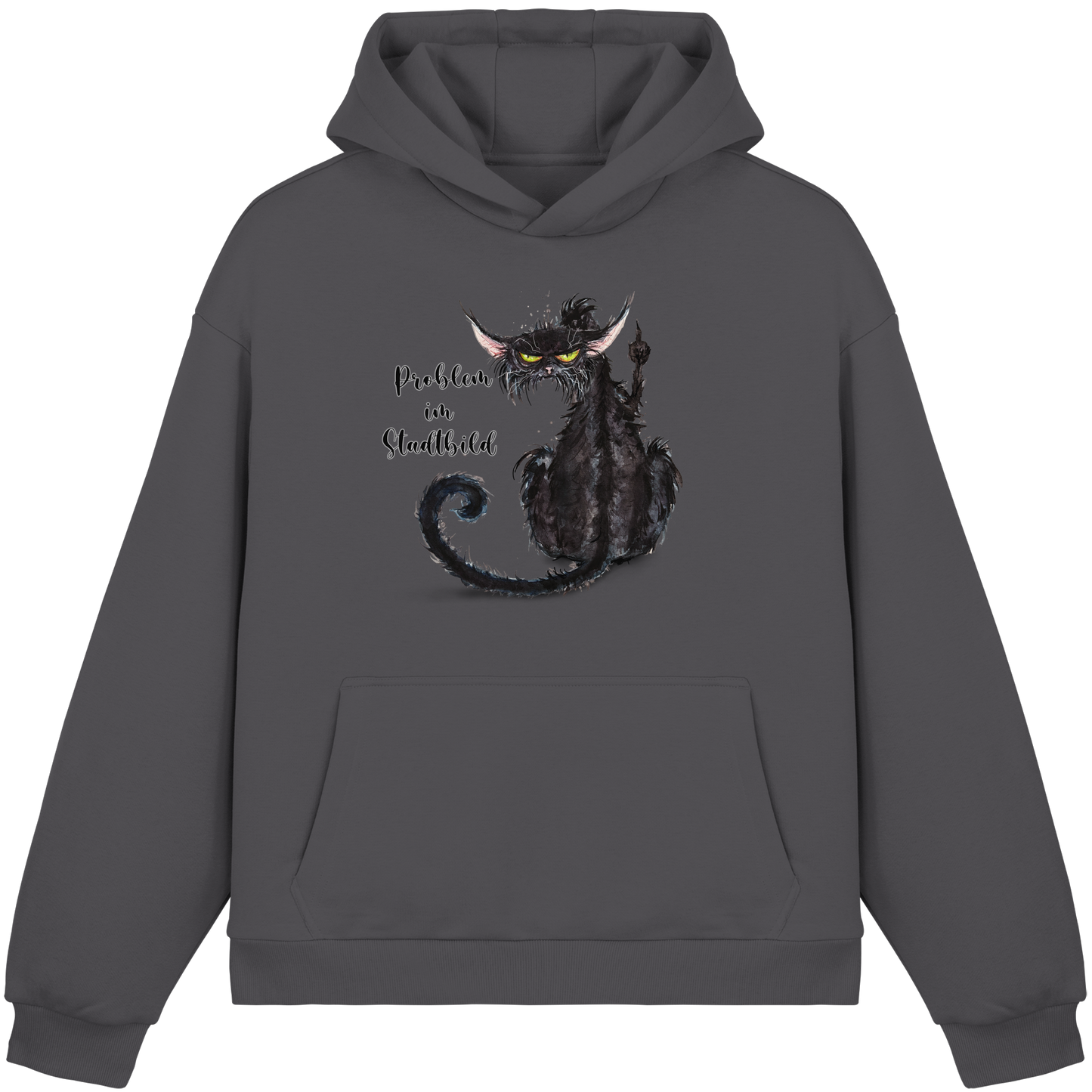 F*U-Cat - Problem im Stadtbild - Fluffy Boxcut Hoodie
