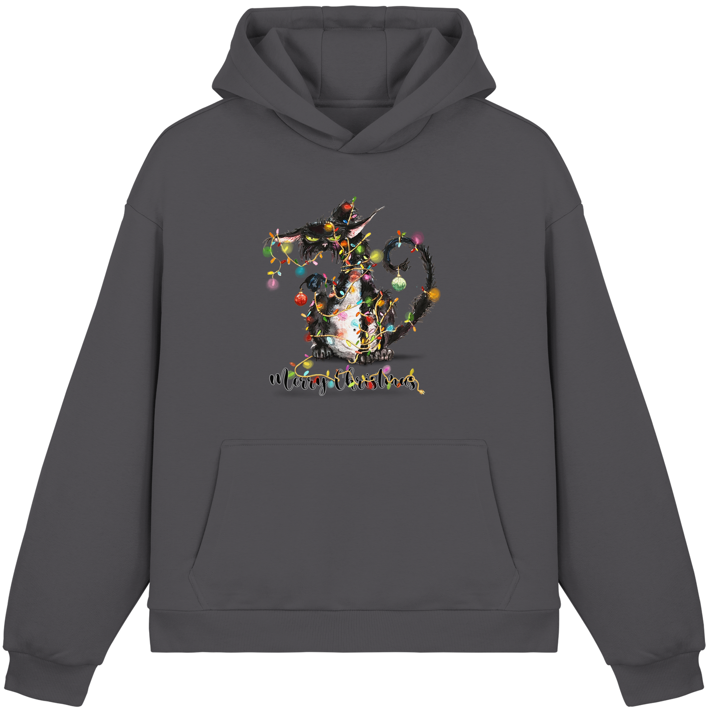 F*U-Cat - Merry Christmas - Fluffy Boxcut Hoodie
