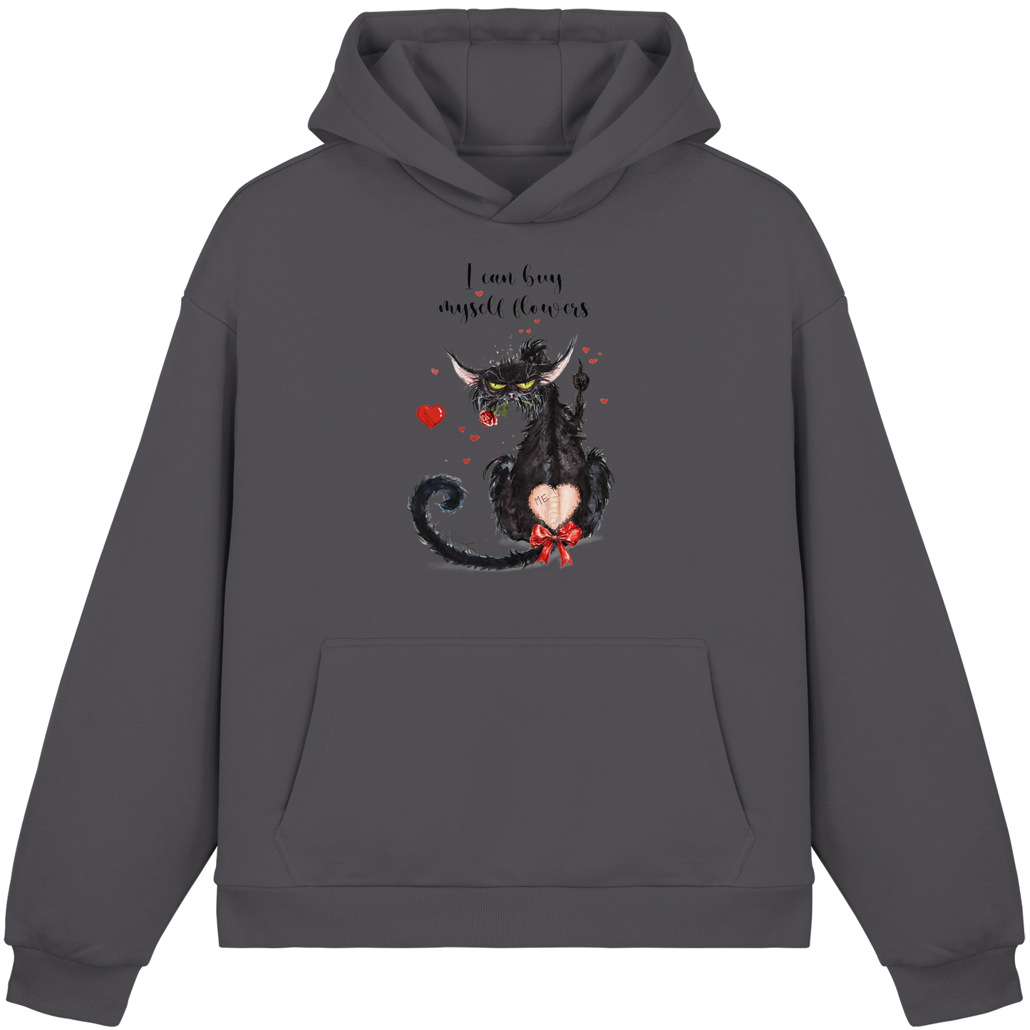 Feministische Valentins - F**U-Cat - Fluffy Boxcut Hoodie