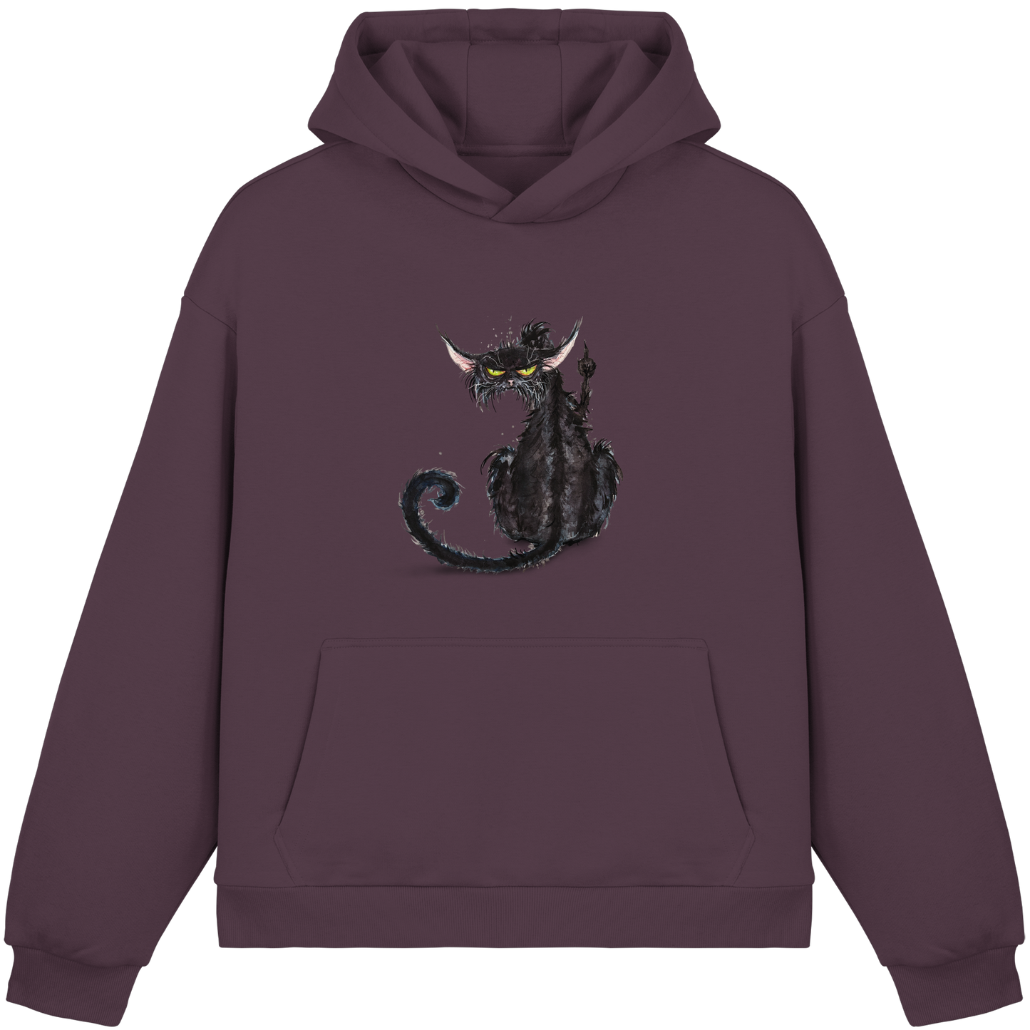 F*U-Cat - Fluffy Boxcut Hoodie