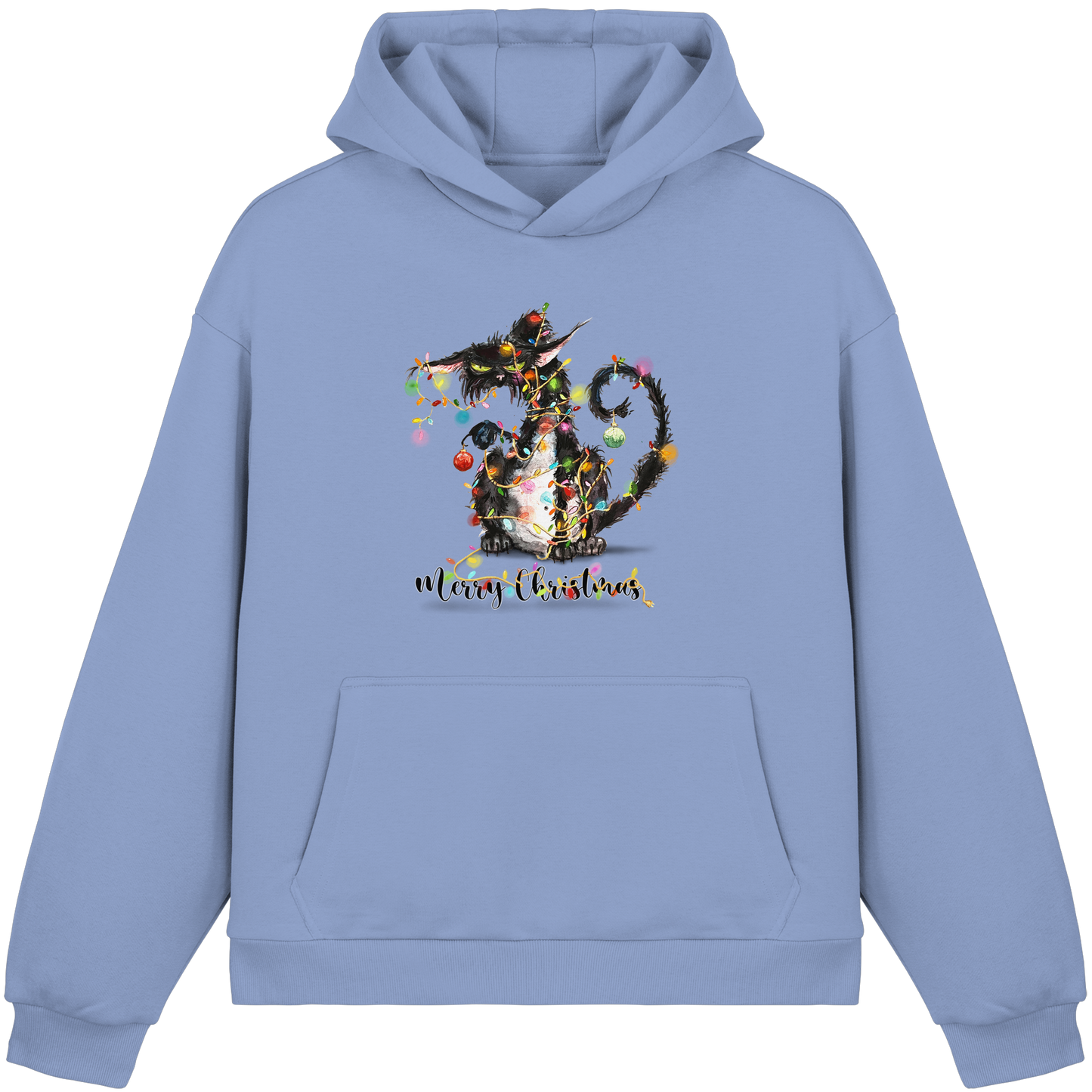 F*U-Cat - Merry Christmas - Fluffy Boxcut Hoodie